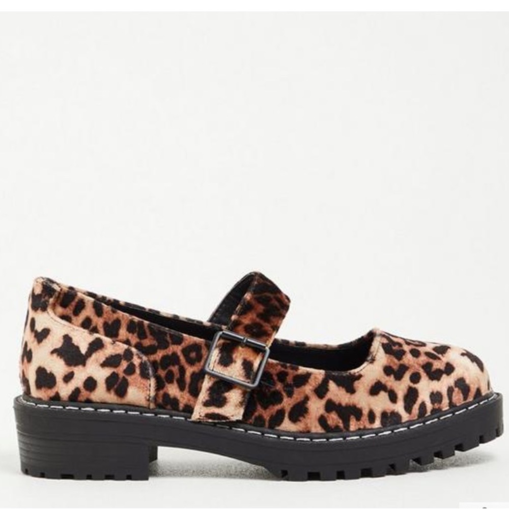 Lug Sole Leopard Mary Janes - Picture 3 of 6